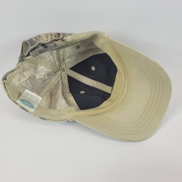 Ford Brand Outdoors Camo Turkey Hunting Paramount Distressed Baseball Cap Hat Ad - Picture 8 of 11
